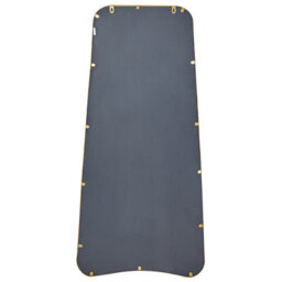 Beliani Wall Mirror Levet 58 Cm 122 Cm Metal Gold - thumbnail 4
