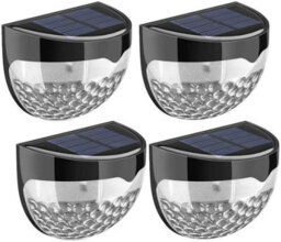 Globrite Solar Lights Outdoor Garden - Pack Of 4 Waterproof Pathway, Patio & Deck Lights With Dusk-To-Dawn Sensor - thumbnail 1