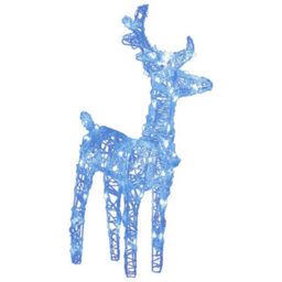 Berkfield Christmas Reindeers 6 Pcs Blue 240 Leds Acrylic - thumbnail 6