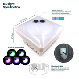 Wave Spas Wave Submersible Led Hot Tub Light - Multicolour - thumbnail 2