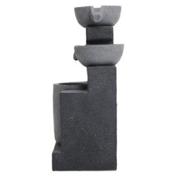 Living And Home Outdoor 72Cmh Solar Powered Garden Water Feature Fountain Rockery Decor With Led Lights - thumbnail 8