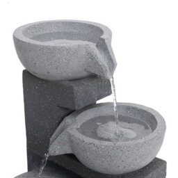 Living And Home Outdoor 72Cmh Solar Powered Garden Water Feature Fountain Rockery Decor With Led Lights - thumbnail 6