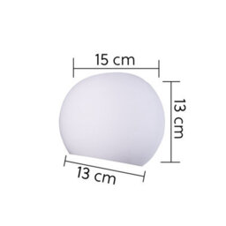 Harper Living Ceramic Spherical Wall Light, Up And Down White Paintable G9 Socket (No Bulb) - thumbnail 5