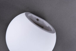Harper Living Ceramic Spherical Wall Light, Up And Down White Paintable G9 Socket (No Bulb) - thumbnail 2