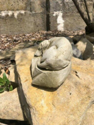 Burgess Sleeping Dog Stone Statue Outdoor Garden Ornament Puppy Dog Sculpture - thumbnail 4