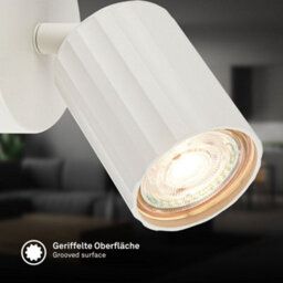 Briloner Off White Metal Wall Lamp Gu10 Single Spot Light Adjustable Reading Spotlight - thumbnail 4