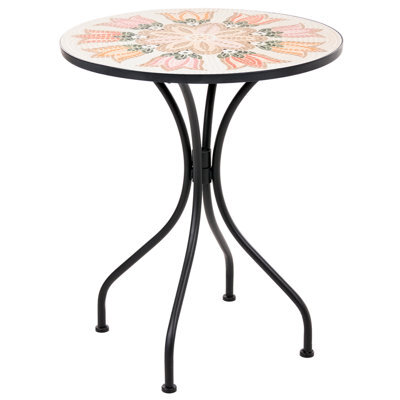 Beliani Bistro Table Settala 60 Cm 60 Cm Metal Multicolour - image 1