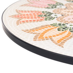 Beliani Bistro Table Settala 60 Cm 60 Cm Metal Multicolour - thumbnail 4