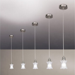 Luminosa Lighting Luminosa Alaska Square Pendant 1 Light L1/sgu10, Satin Nickel - thumbnail 2