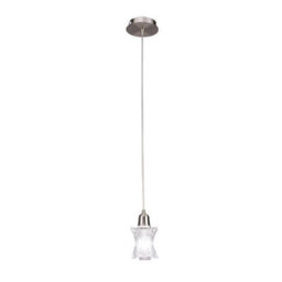 Luminosa Lighting Luminosa Alaska Square Pendant 1 Light L1/sgu10, Satin Nickel - thumbnail 1