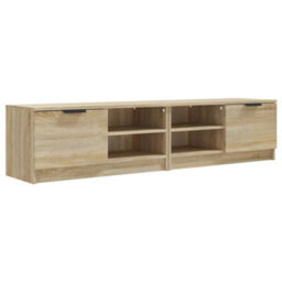 Berkfield Tv Cabinets 2 Pcs Sonoma Oak 80X35X36.5 Cm Engineered Wood - thumbnail 2