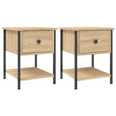 Berkfield Elegant Bedside Tables 2 Pcs Sonoma Oak 34X35.5X45 Cm Engineered Wood - image 1
