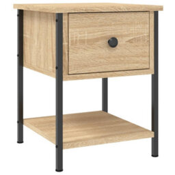 Berkfield Elegant Bedside Tables 2 Pcs Sonoma Oak 34X35.5X45 Cm Engineered Wood - thumbnail 3