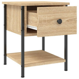 Berkfield Elegant Bedside Tables 2 Pcs Sonoma Oak 34X35.5X45 Cm Engineered Wood - thumbnail 6