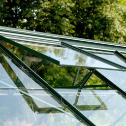 Vitavia Washington 5000 6X8 Greenhouse With Toughened Glass, Steel Base & Staging Table, Powder Coated Aluminium Frame - thumbnail 4