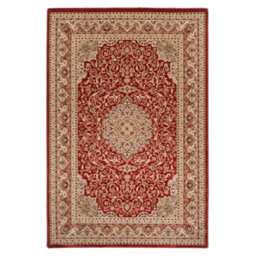 Loomed Gold Red Classical Oriental Medallion Runner Rug 60Cm X 240Cm