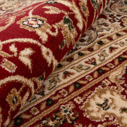 Loomed Gold Red Classical Oriental Medallion Runner Rug 60Cm X 240Cm - thumbnail 9