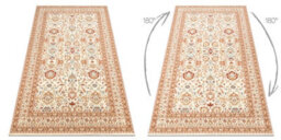 RugsX Wool Carpet Soho 477.26.la100 Osta Ornament, Frame Natural Beige Terracotta 80X160 Cm - thumbnail 3