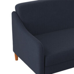Dorel Jasper Coil 3-Seater Sofa Bed In Navy Fabric - thumbnail 3