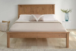 Save On Goods UK 3Ft Single Waxed Pine,wood,wooden Low Foot End,solid Panel Bed Frame.shaker Style - thumbnail 2