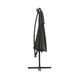 Thehotsale Dark Grey Double-Top Cantilever Parasol Solar Led Lights,3M - thumbnail 3