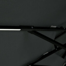 Thehotsale Dark Grey Double-Top Cantilever Parasol Solar Led Lights,3M - thumbnail 5