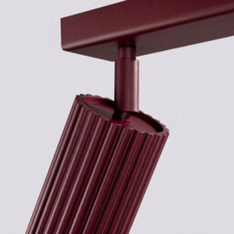 Luminosa Lighting Luminosa Karbon Ceiling Spotlight Bar Burgundy 4X Gu10 - thumbnail 6