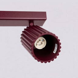 Luminosa Lighting Luminosa Karbon Ceiling Spotlight Bar Burgundy 4X Gu10 - thumbnail 5