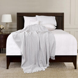 Ehc Super Soft Cotton Large Throw Covers Upto 2-Seater Sofa Or Double Bed, 150 X 200 Cm, Grey - thumbnail 3
