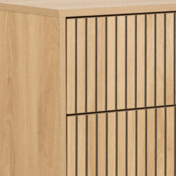 Furniture To Go Albany Chest Of 4 Drawers In Oak/black Legs - thumbnail 7