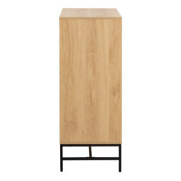 Furniture To Go Albany Chest Of 4 Drawers In Oak/black Legs - thumbnail 3