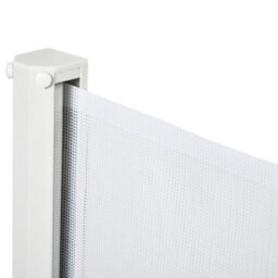 Pawhut Retractable Pet Safety Gate, Folding Stair Barrier, Guard Door - White - thumbnail 9