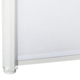 Pawhut Retractable Pet Safety Gate, Folding Stair Barrier, Guard Door - White - thumbnail 7