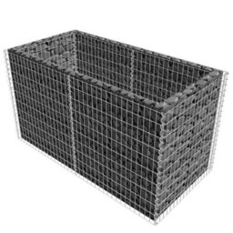 Walplus Gabion Raised Bed Steel 180X90X100 Cm Silver - thumbnail 3
