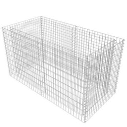 Walplus Gabion Raised Bed Steel 180X90X100 Cm Silver - thumbnail 2