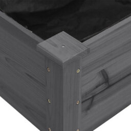 Walplus Planter With Liner Grey 203X53X76 Cm Solid Wood Fir - thumbnail 7