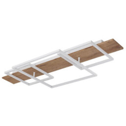 Luminosa Lighting Luminosa Vanni 95X40Cm Integrated Led Semi Flush Ceiling Light White Matt 3X Led 3000K - thumbnail 2