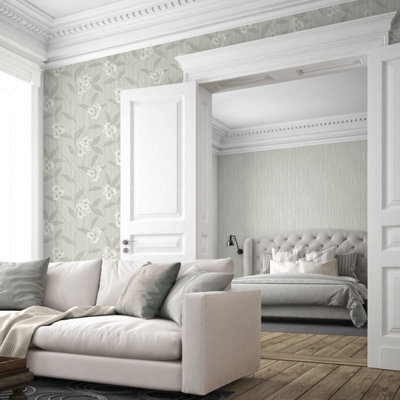Belgravia Décor Giovanna Floral Cream Grey - image 1