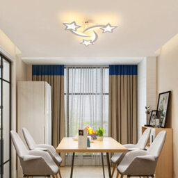 Pheashine Starry Sky Acrylic Led Ceiling Light, 40W 3000K Warm White 3-Light Modern Fixture - thumbnail 5