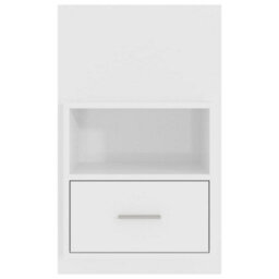 Berkfield Wall-Mounted Bedside Cabinet High Gloss White - thumbnail 5