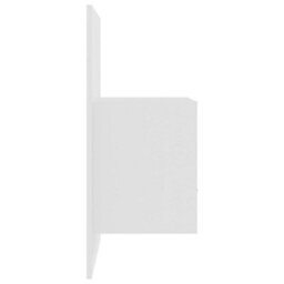 Berkfield Wall-Mounted Bedside Cabinet High Gloss White - thumbnail 7