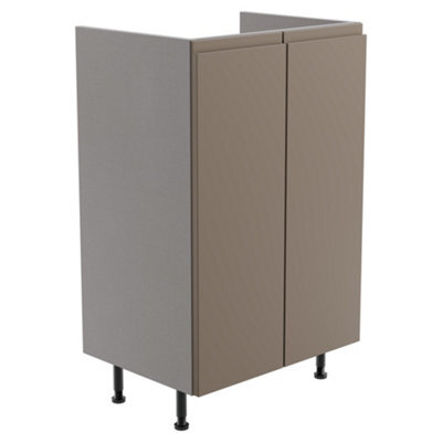 Westport Matt Stone Grey Modern Freestanding Bathroom & Wet Room Base Unit (W)495mm (H)820mm - image 1