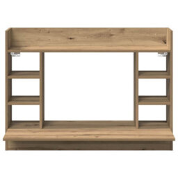 Berkfield Modern Wall-Mounted Desk Artisan Oak 105X48X75 Cm Engineered Wood - thumbnail 5