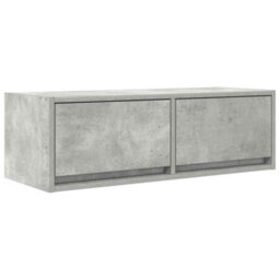Berkfield Tv Cabinet Concrete Grey 80X31X25.5 Cm Engineered Wood - thumbnail 2