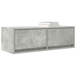 Berkfield Tv Cabinet Concrete Grey 80X31X25.5 Cm Engineered Wood - thumbnail 4