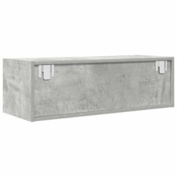 Berkfield Tv Cabinet Concrete Grey 80X31X25.5 Cm Engineered Wood - thumbnail 8
