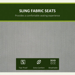 Outsunny 3 Seat Metal Fabric Backyard Balcony Patio Swing Chair W/ Canopy Grey - thumbnail 5