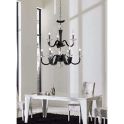 Luminosa Lighting Luminosa Nardini Wall Lamp 2 Light E14 Polished Chrome/white Faux Leather/crystal - thumbnail 3