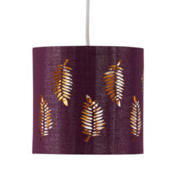 First Choice Lighting Fern - Burgundy Cut Out 15.5Cm Table Lamp Shade - thumbnail 2