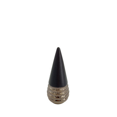 Vanity Living Set Of 4 20Cm Black And Textured Bronze Cone Decoration Modern Ceramic Ornament For Shelf, Contemporary Home Decor Accent - image 1